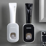 Toothpaste dispenser holder with triple cup set