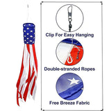USA flag windsock outdoor decoration 100cm size reference display