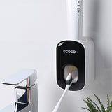 Wall mounted automatic toothpaste dispenser in black