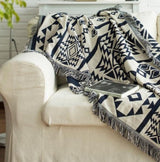 woven cotton throw blanket