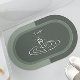Absorbent Non Slip Floor Mat, Carpet Slip-Resistant Bathing Room Rug Floor, Microfiber Bath Mats for Bathroom Memory Foam Bath Mat Rug