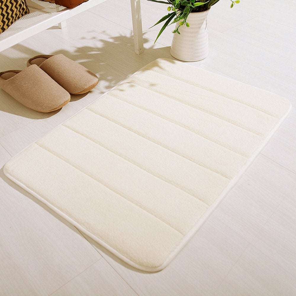 Fridja Absorbent Soft Memory Foam Mat Bath Bathroom Bedroom Floor Shower Rug Decor Soft Absorbent Bathroom Rugs Non Slip Bath Rug Runner for Shower Bathroom Floors