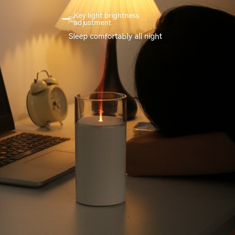 Candlelight Colorful Flame Humidifier Aroma Diffuser