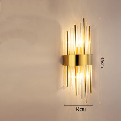 Luxury Crystal Wall lamp Transparent Creative Bedside Lamps