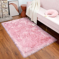 Luxury Fluffy Area Rugs Kids Areary Rug for Bedroom Shaggy Nursery Rugs Kids Area Carpet for Living Room Bedroom Kids Room,2'X3',Pink