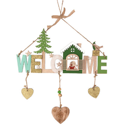 Christmas Welcome Ornament Holiday Decor