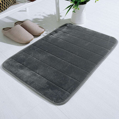 Fridja Absorbent Soft Memory Foam Mat Bath Bathroom Bedroom Floor Shower Rug Decor Soft Absorbent Bathroom Rugs Non Slip Bath Rug Runner for Shower Bathroom Floors