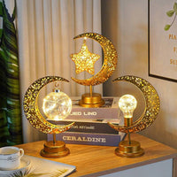 LED Modeling Lamp Creative Personality Iron Moon