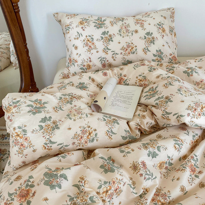 Cotton Bed Sheet Set - 100% Pure Cotton Soft Breathable Cooling Bedding | 4 Sizes
