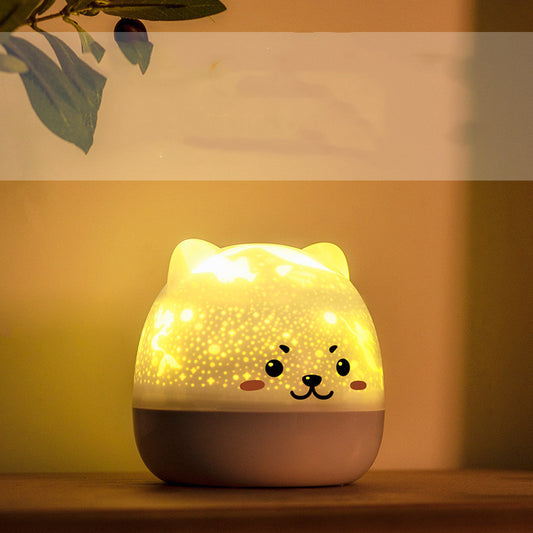 Rotatable Star Projector Light Colorful Music LED Night Lights For Kids USB Charging Sing Project lamp