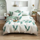 Splendas Floral Cotton Bed Linen Set Soft Breathable 4-Piece Duvet Cover | Twin Queen King