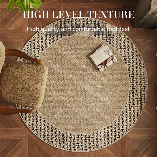 Round Modern Carpet Living Room Sofa And Tea Table
