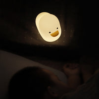 Nordic Cute Lovely Silicone Cartoon Benson Dull Duck Sleeping Light for Kids