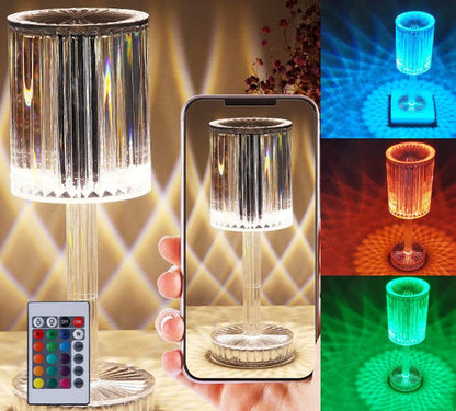 Crystal Table Lamp Hotel Decoration Diamond Romantic Warm Led For Home Decor Romantic Gift Night Light