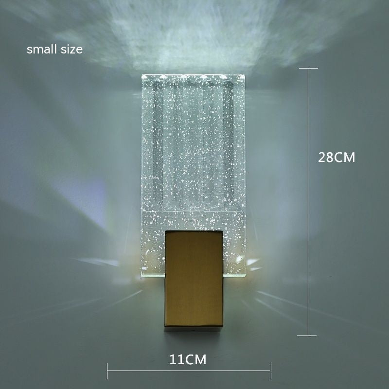 Soutas Dimmable Crystal Wall Sconce LED Modern Simple And Light Luxury Crystal Wall Lamp
