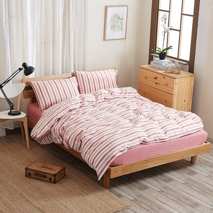 Splendas Geometric Bed Sheet Set Pure Cotton Super Soft 4-Piece Bedding | 4 Sizes