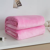 Flannel Blanket Soft Warm Coral Fleece Blanket Winter Sheet Bedspread Sofa Plaid Throw Light Thin
