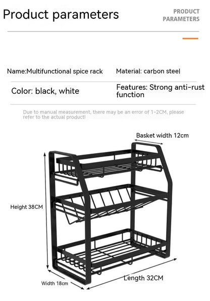 Simple And Portable Kitchen Seasoning Shelf