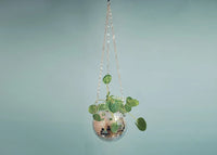 Hanging Mirror Ball Flowerpot Garden Hanging Basket
