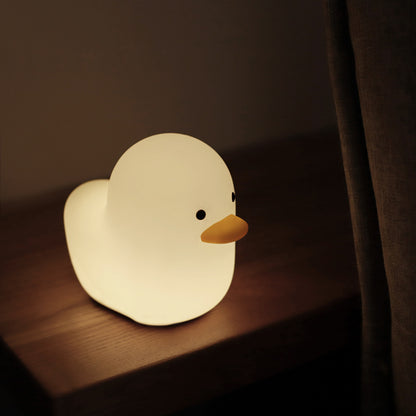 Nordic Cute Lovely Silicone Cartoon Benson Dull Duck Sleeping Light for Kids