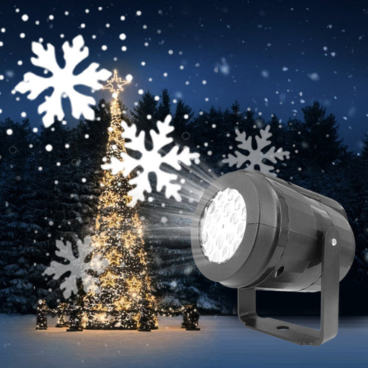 Christmas Party Lights Snowflake Projector Light Led Stage Light Rotating Xmas Pattern Outdoor Holiday Lighting Garden Christmas Decor