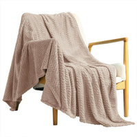 Large Throw Blanket Flannel Fleece for Bedding, 50" X 70"