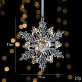 Transparent Christmas Decor Sequins Acrylic Pendant Elegant Hanging Ornaments