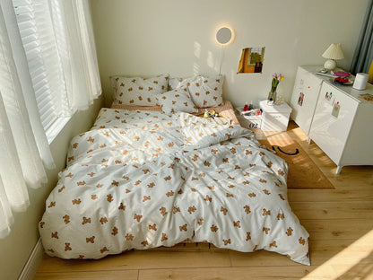 Cotton Bed Sheet Set - 100% Pure Cotton Soft Breathable Cooling Bedding | 4 Sizes