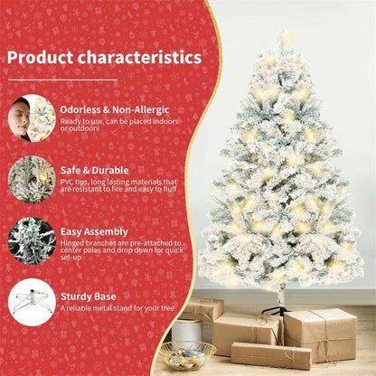 7.5ft Christmas Tree PVC Artificial Snow Christmas Tree Mall Window Decoration Tree Cedar Christmas Tree Christmas Decoration Supplies