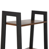 Modern Wooden Bookshelf, 4-Tier Ladder
