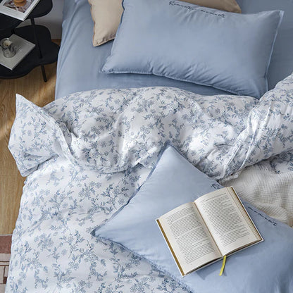 Double layer cotton duvet cover close up soft texture