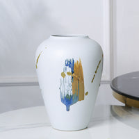 Frosted ceramic vase