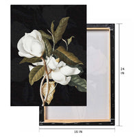 3 Pcs Magnolia Flowers Canvas Wall Art (Frameless)