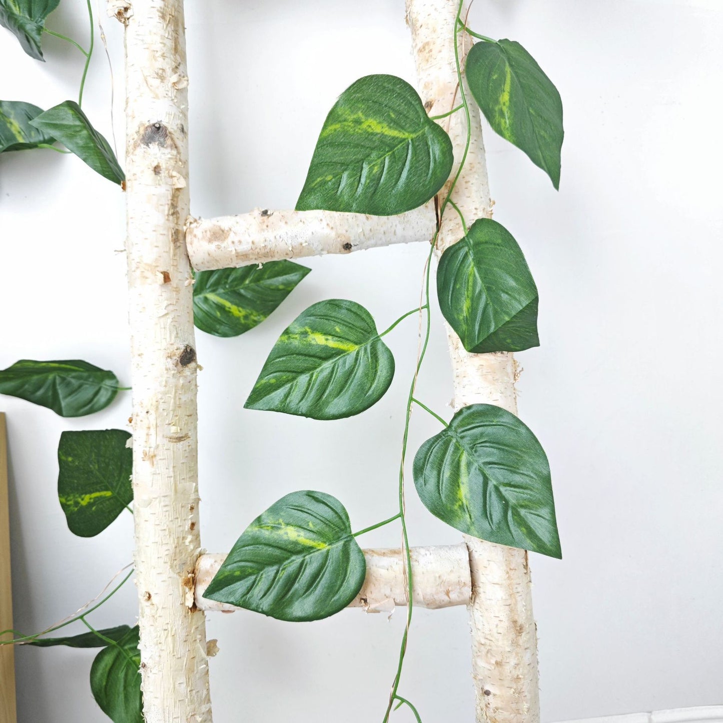 LED Green Leaf Copper Wire Lighting Chain Indoor Room Decoration