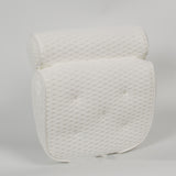 white bath pillow