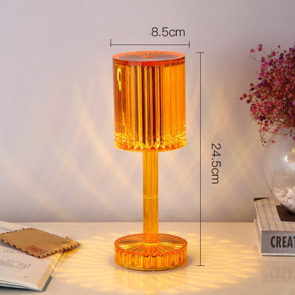 Crystal Table Lamp Hotel Decoration Diamond Romantic Warm Led For Home Decor Romantic Gift Night Light