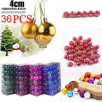 36 PCs Christmas Color Ball Whole Box Set