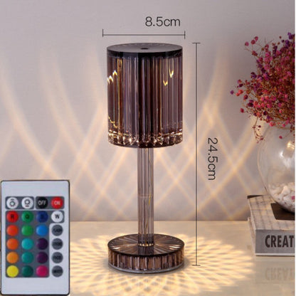 Crystal Table Lamp Hotel Decoration Diamond Romantic Warm Led For Home Decor Romantic Gift Night Light