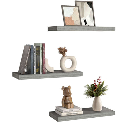 3 Sets 15 x 7" Wall Mounted Floating Shelves