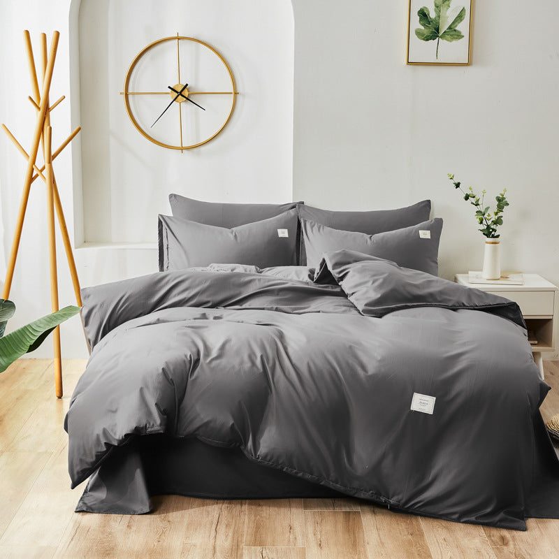 Duvet Cover Set Soft Cotton 4-Piece Bedding Set