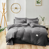 Splendas Soft Cotton Duvet Cover Set 4-Piece Breathable Wrinkle Resistant | Twin Queen King