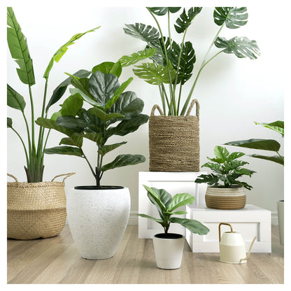 Artificial 47 in. Fiddle Leaf Indoor and Outdoor Plants