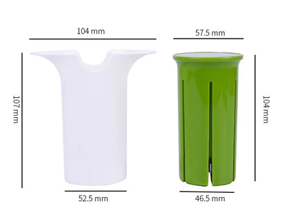 6 blade stainless steel fruit vegetable slicer white product shot