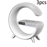 G-Shaped LED Lamp with Bluetooth Speaker & Wireless Charger