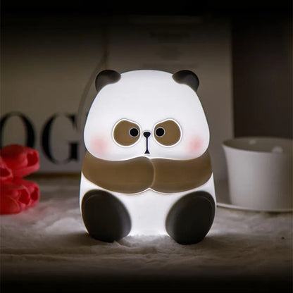 Creative Fashion Panda Shaped Lamp Silicone Night Light Home Decor