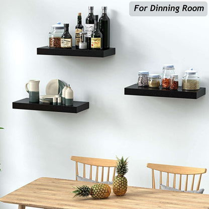 3 Sets 15 x 7" Wall Mounted Floating Shelves