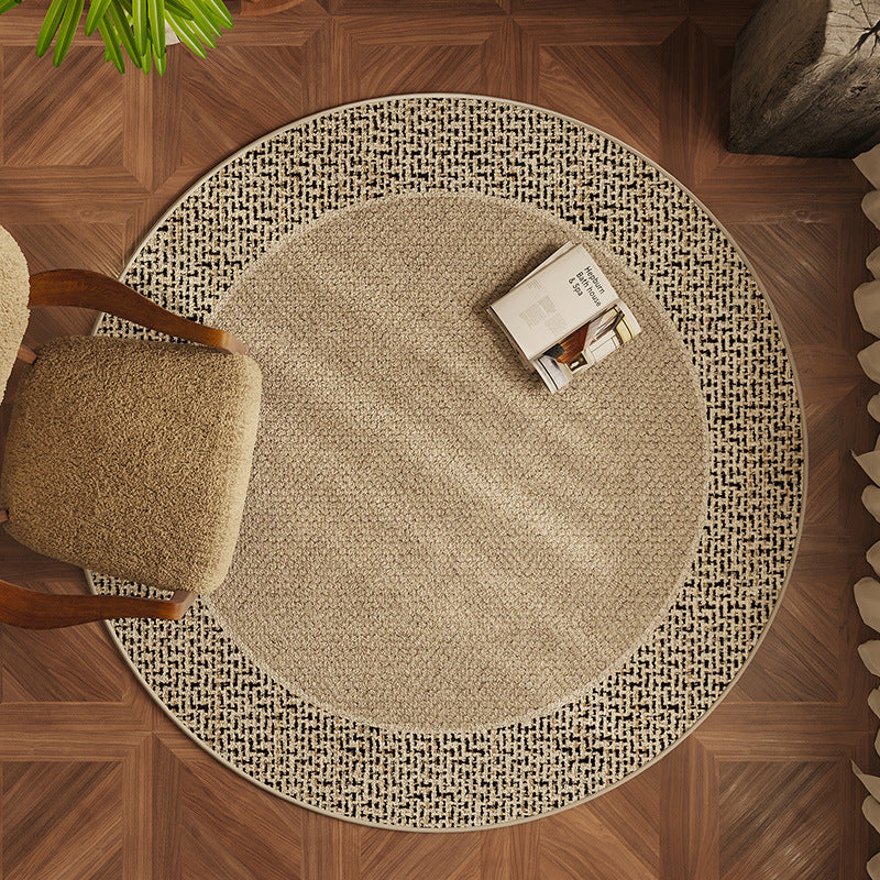 Round Modern Carpet Living Room Sofa And Tea Table