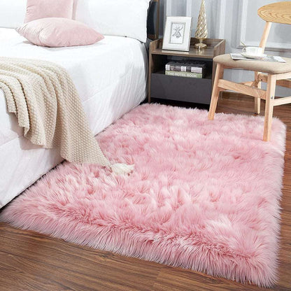 Luxury Fluffy Area Rugs Kids Areary Rug for Bedroom Shaggy Nursery Rugs Kids Area Carpet for Living Room Bedroom Kids Room,2'X3',Pink