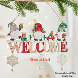 Christmas Tree Ornaments Christmas Wooden English Letter Card Ornaments