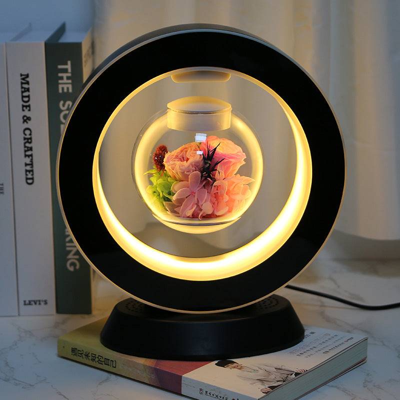 Magnetic Levitation Immortal Flowers For Girlfriend On Valentine's Day